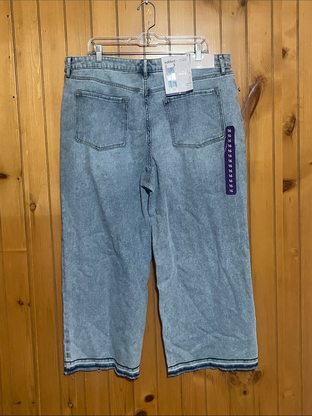 Edited X Hunter McGrady Wide Leg Crop Jeans - Picture 5 of 11